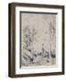 'The Horseman in the Wood', c.1854, (1946)-Jean-Baptiste-Camille Corot-Framed Giclee Print