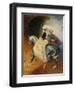 The Horsemen. Portrait of Eugeny and Emily Mussard, 1849-Karl Pavlovich Briullov-Framed Giclee Print