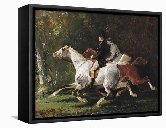 The Horsemen-Alfred Dedreux-Framed Stretched Canvas