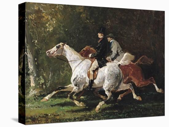 The Horsemen-Alfred Dedreux-Stretched Canvas