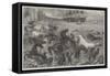 The Horses' Morning Bath at Calcutta-Friedrich Wilhelm Keyl-Framed Stretched Canvas