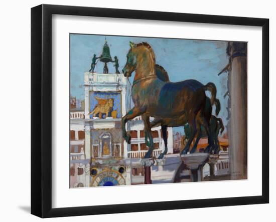 The Horses of San Marco-Boris Kustodiyev-Framed Giclee Print