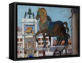 The Horses of San Marco-Boris Kustodiyev-Framed Stretched Canvas