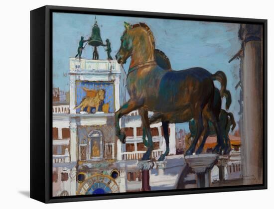 The Horses of San Marco-Boris Kustodiyev-Framed Stretched Canvas