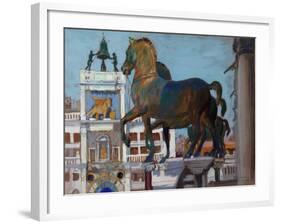 The Horses of San Marco-Boris Kustodiyev-Framed Giclee Print