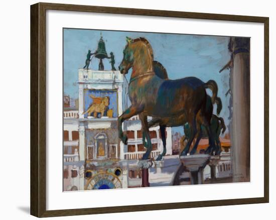 The Horses of San Marco-Boris Kustodiyev-Framed Giclee Print