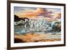 The Horses Running From Waves-balaikin2009-Framed Art Print