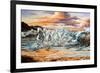 The Horses Running From Waves-balaikin2009-Framed Art Print