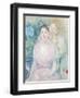 The Hortensia, or the Two Sisters, 1894-Berthe Morisot-Framed Giclee Print