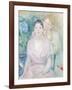 The Hortensia, or the Two Sisters, 1894-Berthe Morisot-Framed Giclee Print