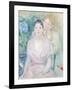 The Hortensia, or the Two Sisters, 1894-Berthe Morisot-Framed Giclee Print