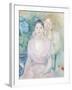 The Hortensia, or the Two Sisters, 1894-Berthe Morisot-Framed Giclee Print