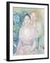 The Hortensia, or the Two Sisters, 1894-Berthe Morisot-Framed Giclee Print