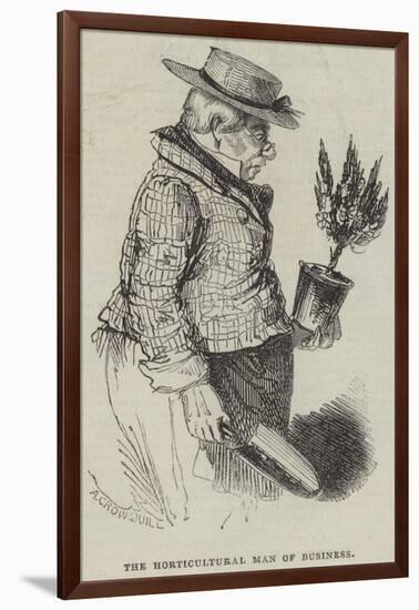 The Horticultural Man of Business-Alfred Crowquill-Framed Giclee Print