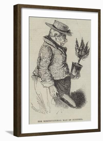 The Horticultural Man of Business-Alfred Crowquill-Framed Giclee Print