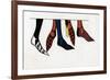 The Hose and Shoes Worn by Princes at the Court of Edward III, (1312-137), 1840-Henry Shaw-Framed Giclee Print