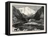 The Hospice on Mount St. Bernard, Switzerland-null-Framed Stretched Canvas