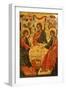 The Hospitality of Abraham and His Wife Sarah to the Three Angels, Greek Icon, 17th Century-null-Framed Giclee Print