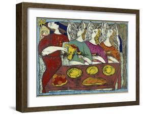 The Hospitality of Abraham-Leslie Xuereb-Framed Giclee Print