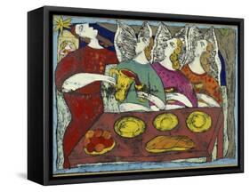 The Hospitality of Abraham-Leslie Xuereb-Framed Stretched Canvas