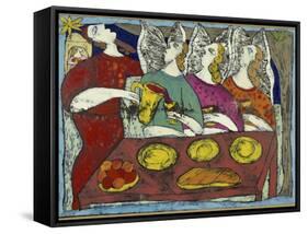 The Hospitality of Abraham-Leslie Xuereb-Framed Stretched Canvas