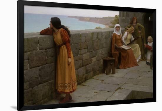 The Hostage-Edmund Blair Leighton-Framed Art Print