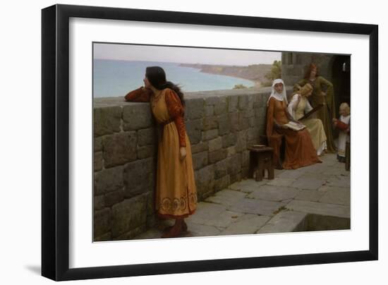 The Hostage-Edmund Blair Leighton-Framed Art Print