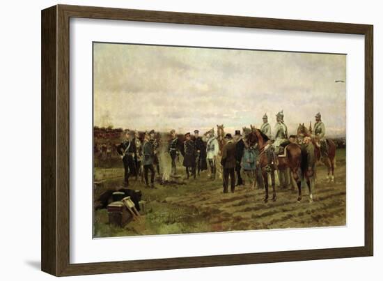 The Hostages: Souvenir of the 1870-71 Campaign, 1878-Jean-Baptiste Edouard Detaille-Framed Giclee Print