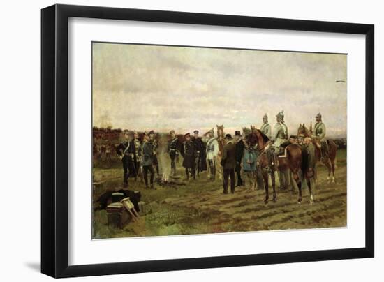 The Hostages: Souvenir of the 1870-71 Campaign, 1878-Jean-Baptiste Edouard Detaille-Framed Giclee Print