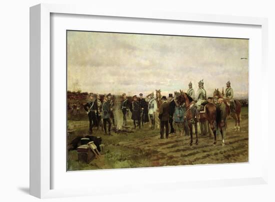 The Hostages: Souvenir of the 1870-71 Campaign, 1878-Jean-Baptiste Edouard Detaille-Framed Giclee Print