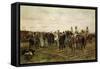 The Hostages: Souvenir of the 1870-71 Campaign, 1878-Jean-Baptiste Edouard Detaille-Framed Stretched Canvas