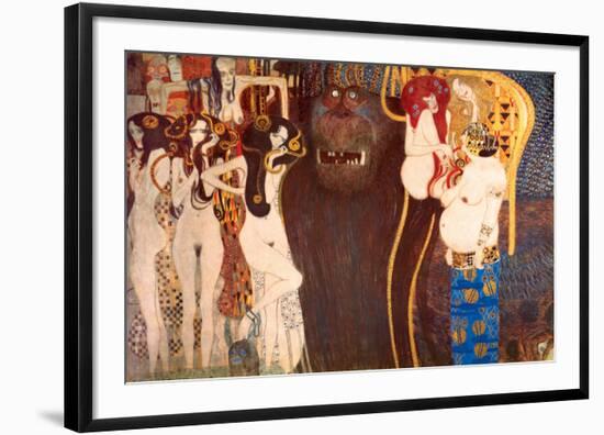 The Hostile Force, c.1902-Gustav Klimt-Framed Premium Giclee Print