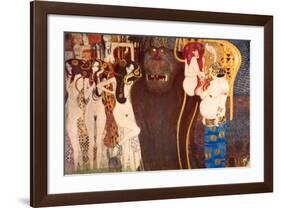 The Hostile Force, c.1902-Gustav Klimt-Framed Premium Giclee Print