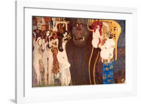 The Hostile Force, c.1902-Gustav Klimt-Framed Premium Giclee Print