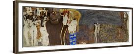 The Hostile Powers, the Titan Typhoeus, the Three Gorgons, Voluptiousness, Wantonness, Immoderation-Gustav Klimt-Framed Giclee Print
