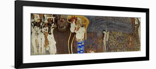 The Hostile Powers, the Titan Typhoeus, the Three Gorgons, Voluptiousness, Wantonness, Immoderation-Gustav Klimt-Framed Giclee Print