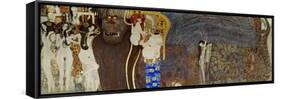 The Hostile Powers, the Titan Typhoeus, the Three Gorgons, Voluptiousness, Wantonness, Immoderation-Gustav Klimt-Framed Stretched Canvas