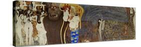 The Hostile Powers, the Titan Typhoeus, the Three Gorgons, Voluptiousness, Wantonness, Immoderation-Gustav Klimt-Stretched Canvas