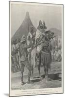 The Hostilities in Nigeria, a British Expeditionary Officer Interviewing a Chief-Richard Caton Woodville II-Mounted Giclee Print