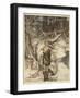 'The hot blood burns like fire!', illustration from 'Siegfried and the Twilight of the Gods', 1924-Arthur Rackham-Framed Giclee Print