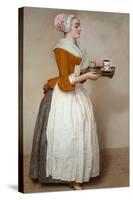 The Hot Chocolate Girl, about 1744/45-Jean-Etienne Liotard-Stretched Canvas