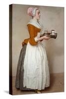 The Hot Chocolate Girl, about 1744/45-Jean-Etienne Liotard-Stretched Canvas
