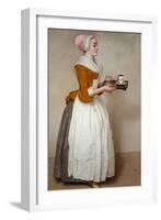 The Hot Chocolate Girl, about 1744/45-Jean-Etienne Liotard-Framed Giclee Print