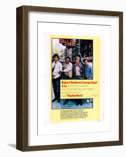The Hot Rock, from Left: Paul Sand, Ron Liebman, Robert Redford, George Segal, 1972-null-Framed Art Print
