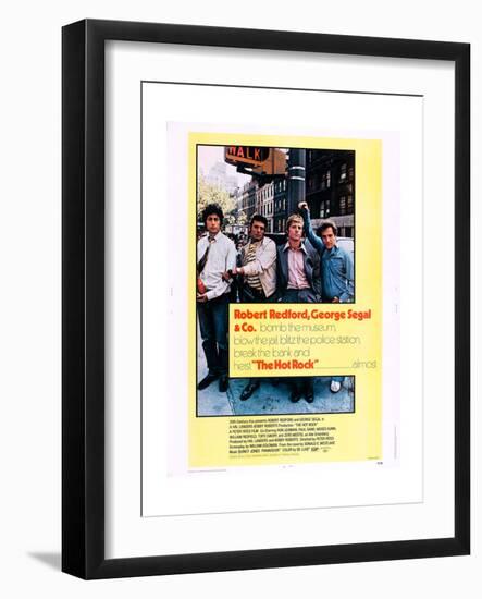 The Hot Rock, from Left: Paul Sand, Ron Liebman, Robert Redford, George Segal, 1972-null-Framed Art Print