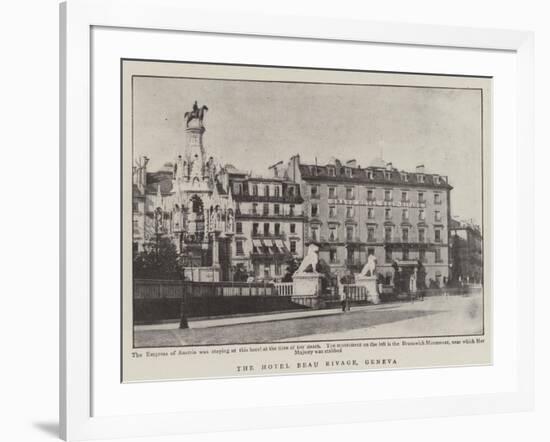 The Hotel Beau Rivage, Geneva-null-Framed Giclee Print