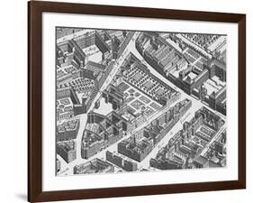 The Hotel De Conde as Depicted on the 1739 Turgot Map of Paris-null-Framed Giclee Print