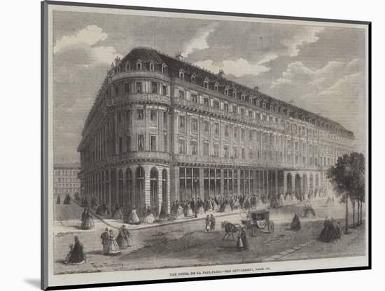 The Hotel De La Paix, Paris-Felix Thorigny-Mounted Giclee Print