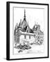 The Hotel De Ville, 1899-Albert Robida-Framed Giclee Print