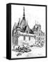 The Hotel De Ville, 1899-Albert Robida-Framed Stretched Canvas